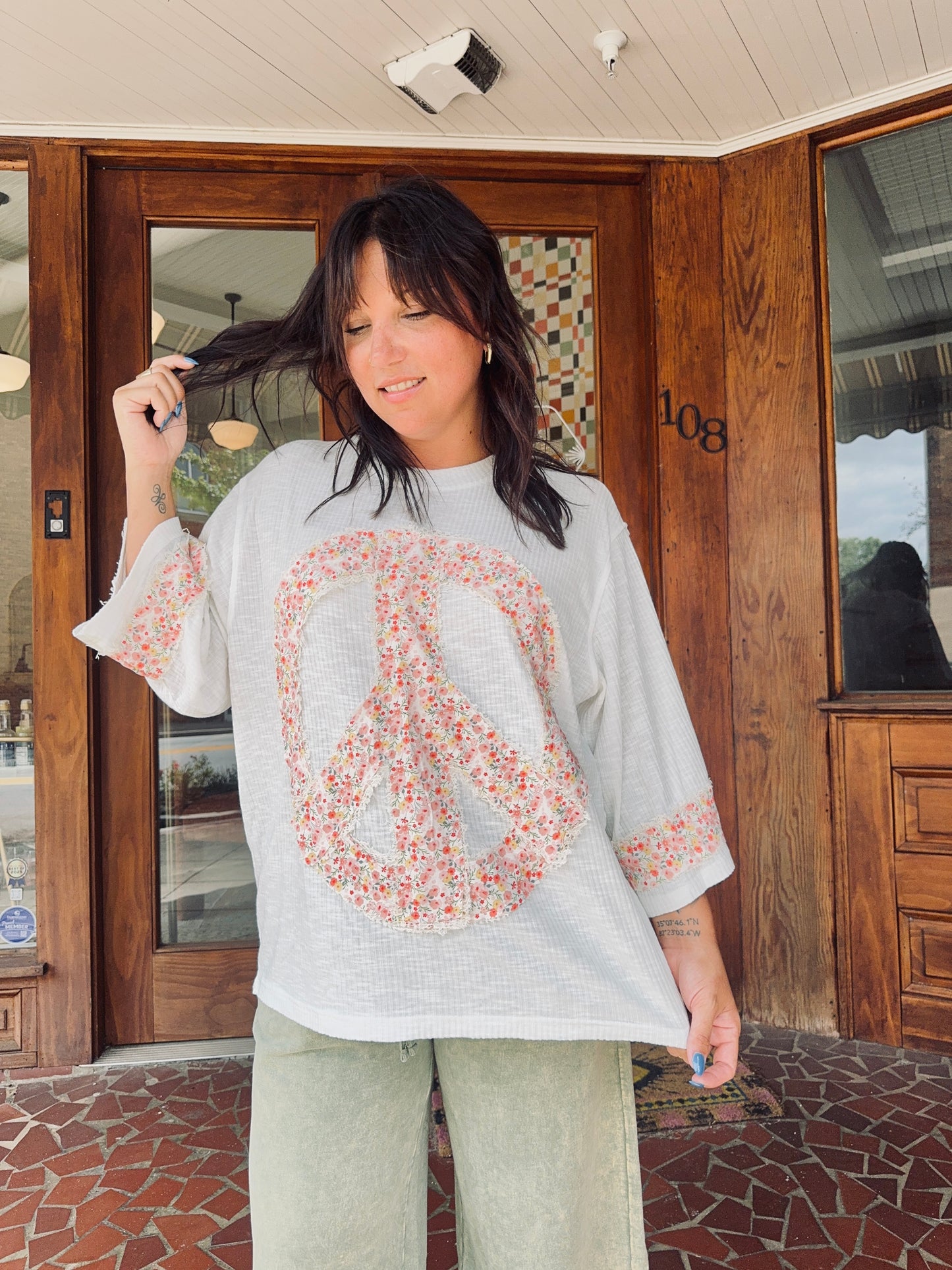 Marley Peace Sign Top