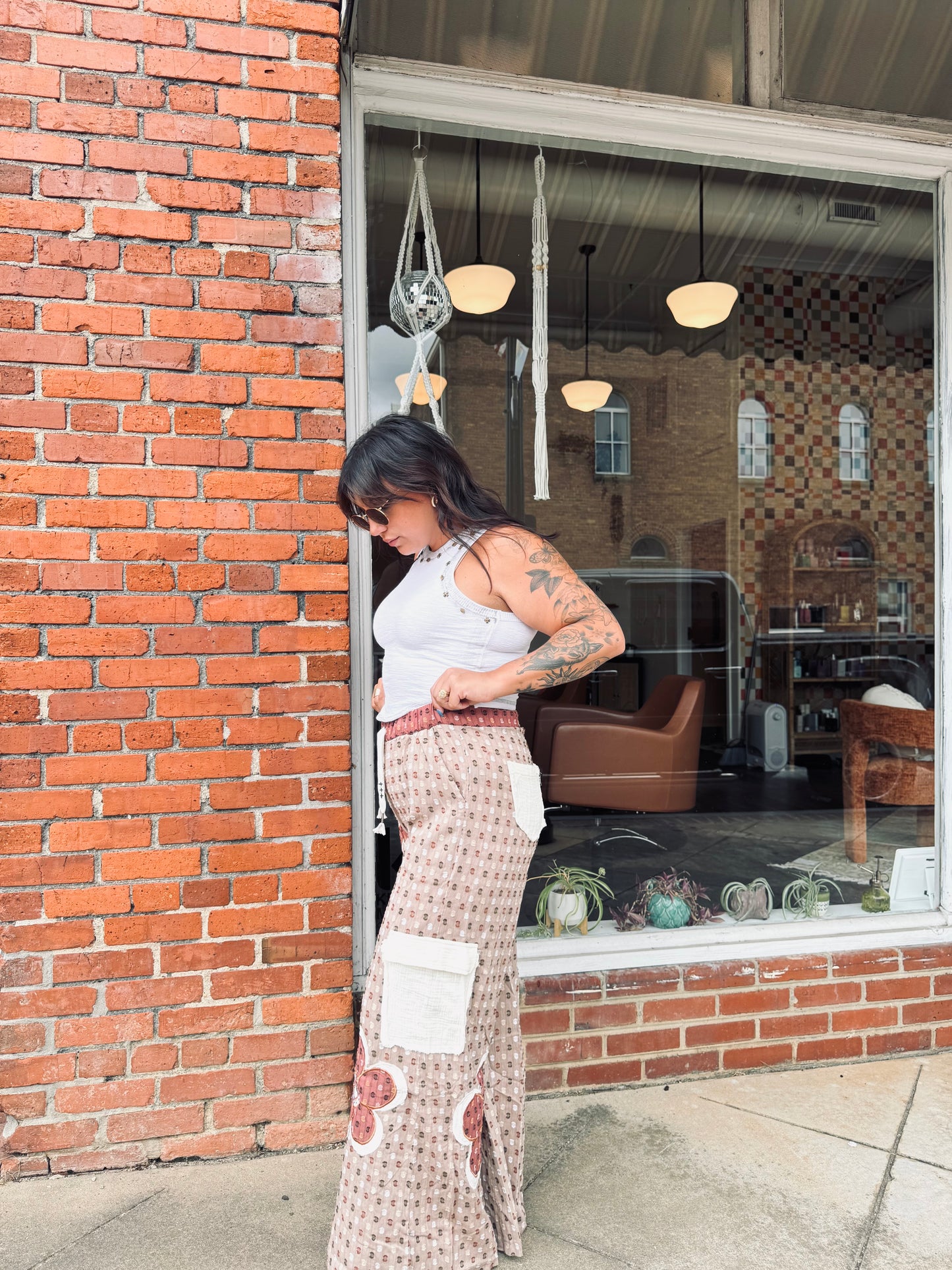 Rhiannon Floral Patchwork Pants