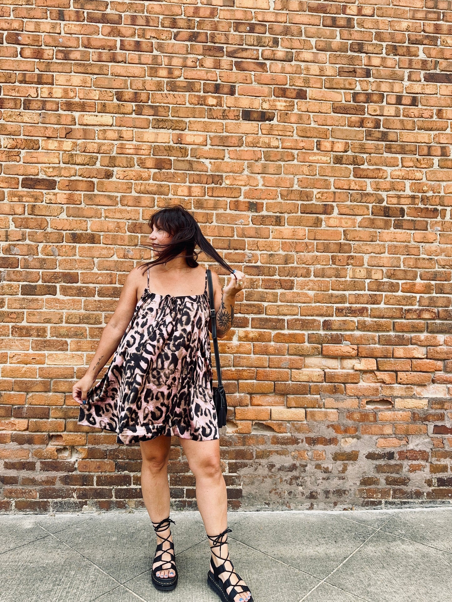 Margo Pink Leopard Dress