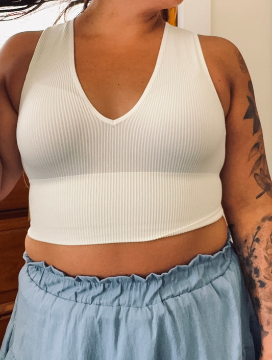 Everyday Ribbed Cropped Tank