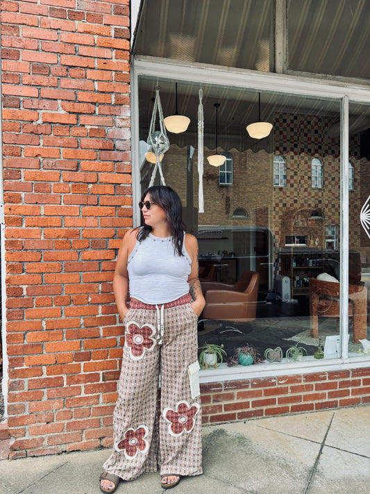 Rhiannon Floral Patchwork Pants